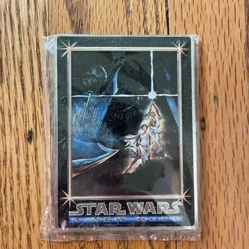 1994 Star Wars A New Hope Metallic Images Promotional Sample Metal Card #P1